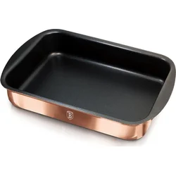 BerlingerHaus Hlboký plech na pečenie s titánovým povrchom Rosegold Metallic Line, 40 x 28,5 x 7 cm