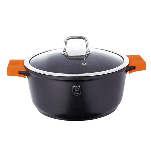 BerlingerHaus Kastrol a poklicí Granit Diamond Line, 32 cm
