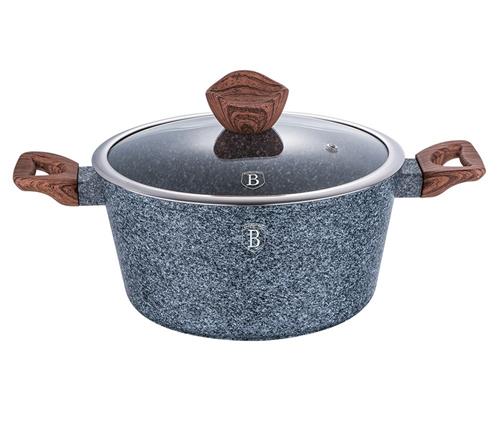 BerlingerHaus Kastrol s mramorovým povrchem a poklicí Forest Line, 24 cm