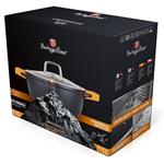 BerlingerHaus Kastrol s mramorovým povrchem a poklicí Granit Diamond Line, 28 cm