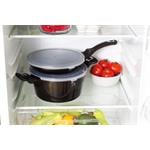 BerlingerHaus Kastrol s mramorovým povrchem Shiny Black Collection 2 poklice, 24 cm