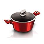 BerlingerHaus Kastról s mramorovým povrchom a pokrievkou Burgundy Metallic Line, 30 cm