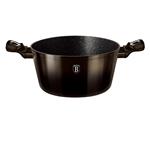BerlingerHaus Kastról s mramorovým povrchom Shiny Black Collection 2 pokrievky, 24 cm