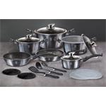 BerlingerHaus Kastról s pokrievkou s mramorovým povrchom Carbon PRO Line, 24 cm