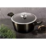 BerlingerHaus Kastrol Shiny Black Collection 2 poklice, 20 cm