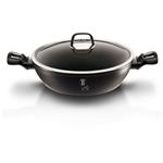 BerlingerHaus Nízký kastrol  a poklicí Black Silver Collection, 28 cm