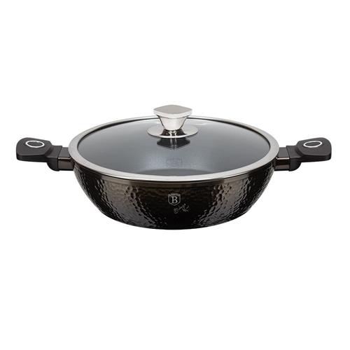 BerlingerHaus Nízky kastról s titánovým povrchom a pokrievkou Primal Gloss Collection, 28 cm