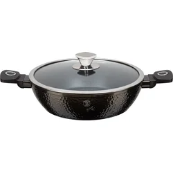 BerlingerHaus Nízky kastról s titánovým povrchom a pokrievkou Primal Gloss Collection, 28 cm