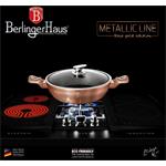 BerlingerHaus Okrúhly pekáč s mramorovým povrchom a vekom Rosegold Metallic Line, 28 cm
