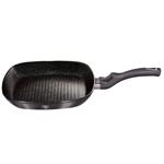 BerlingerHaus Pánev grilovací s mramorovým povrchem a poklicí Carbon PRO Line, 28 cm