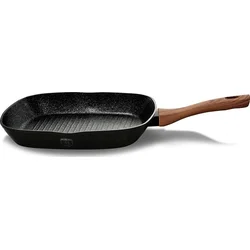BerlingerHaus Pánev grilovací s mramorovým povrchem  EBONY Line Rosewood, 28 cm