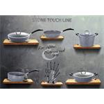 BerlingerHaus Pánev grilovací s mramorovým povrchem  Gray Stone Touch Line, 28 cm