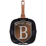 BerlingerHaus Pánev grilovací s mramorovým povrchem Rosegold Metallic Line, 28 cm
