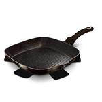 BerlingerHaus Pánev grilovací s mramorovým povrchem Shiny Black Collection, 28 cm