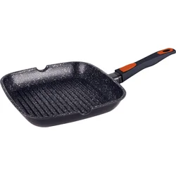BerlingerHaus Pánev grilovací s odnímatelnou rukojetí Granit Diamond Line, 28 cm