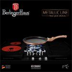BerlingerHaus Pánev na palačinky s mramorovým povrchem Rosegold Metallic Line, 28 cm