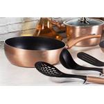 BerlingerHaus Pánev prohazovací s mramorovým povrchem  Rosegold Metallic Line, 26 cm