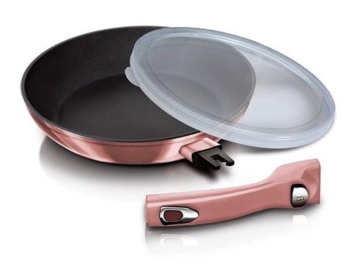 BerlingerHaus Pánev s odnímatelnou rukojetí I-Rose Edition, 24 cm