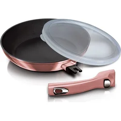 BerlingerHaus Pánev s odnímatelnou rukojetí I-Rose Edition, 24 cm