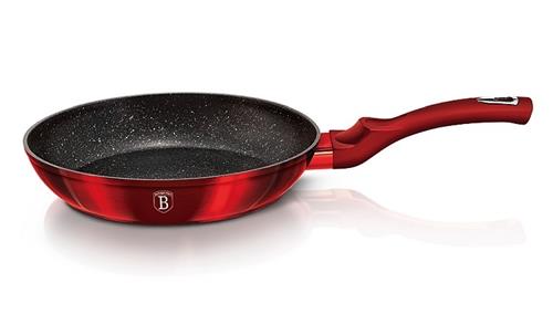 BerlingerHaus Panvica s mramorovým povrchom Burgundy Metallic, 28 cm