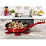 BerlingerHaus Panvica s mramorovým povrchom Burgundy Metallic Line, 30 cm