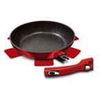 BerlingerHaus Panvica s odnímateľnou rukoväťou Burgundy Metallic Line, 24 cm