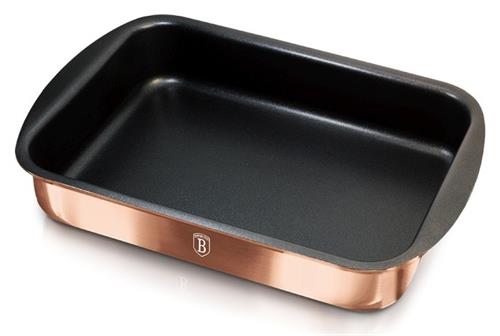 BerlingerHaus Pečicí plech hluboký  Rosegold Metallic Line, 40 x 28,5 x 7 cm