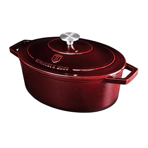 BerlingerHaus Pekáč s poklicí litinový 32 x 23 cm Burgundy Line