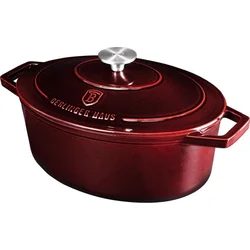 BerlingerHaus Pekáč s poklicí litinový 32 x 23 cm Burgundy Line