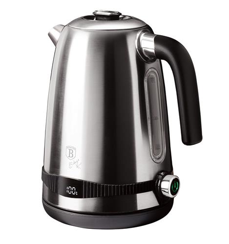 BerlingerHaus Rýchlovarná kanvica s reguláciou teploty Black Silver Collection, 1,7 l