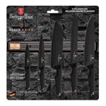 BerlingerHaus Sada nožov s magnetickým držiakom 6 ks Black Rose Collection