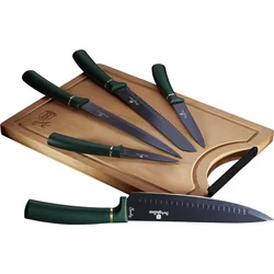 BerlingerHaus Sada nožov s nepriľnavým povrchom Emerald Collection, 6 ks