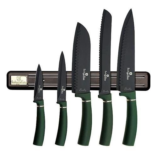 BerlingerHaus Sada nožů s magnetickým držákem 6 ks Emerald Collection