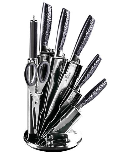 BerlingerHaus Sada nožů ve stojanu 8 ks Carbon PRO Line Blacksmith