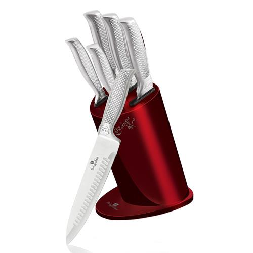 BerlingerHaus Sada nožů ve stojanu Burgundy Metallic Line