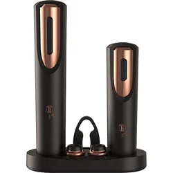 BerlingerHaus Vývrtka elektrická + vakuová pumpa na víno Black Rose Collection
