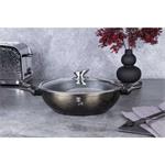BerlingerHaus Wok pánev s poklicí 30 cm Shiny Black Edition