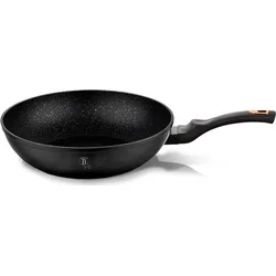 BerlingerHaus WOK panvica s mramorovým povrchom Black Rose Collection, 28 cm