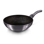 BerlingerHaus WOK panvica s mramorovým povrchom Carbon PRO Line, 28 cm
