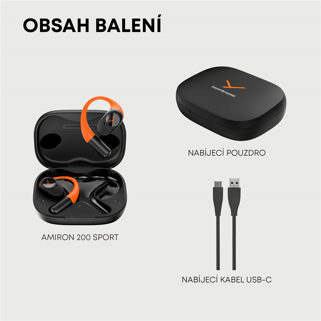 Beyerdynamic AMIRON 200 black/orange