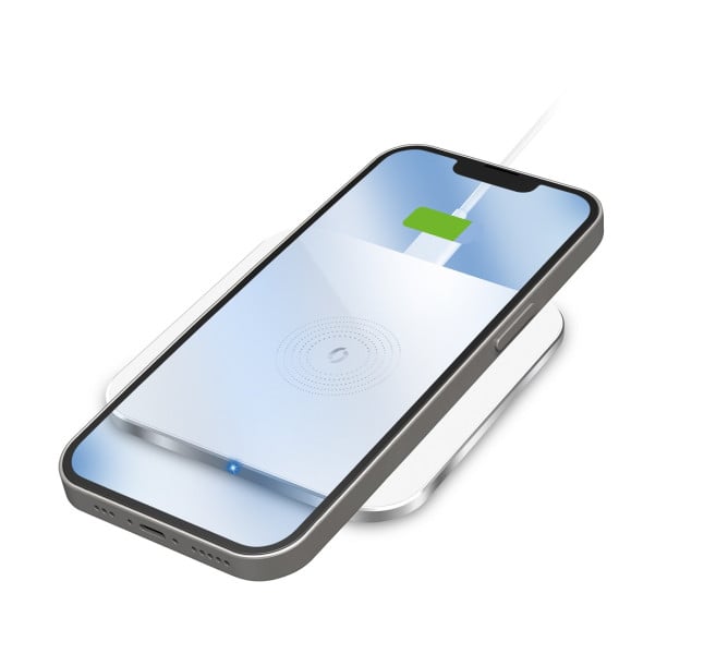 Bezdrátová nabíječka Aligator PREMIUM 15W, bílá