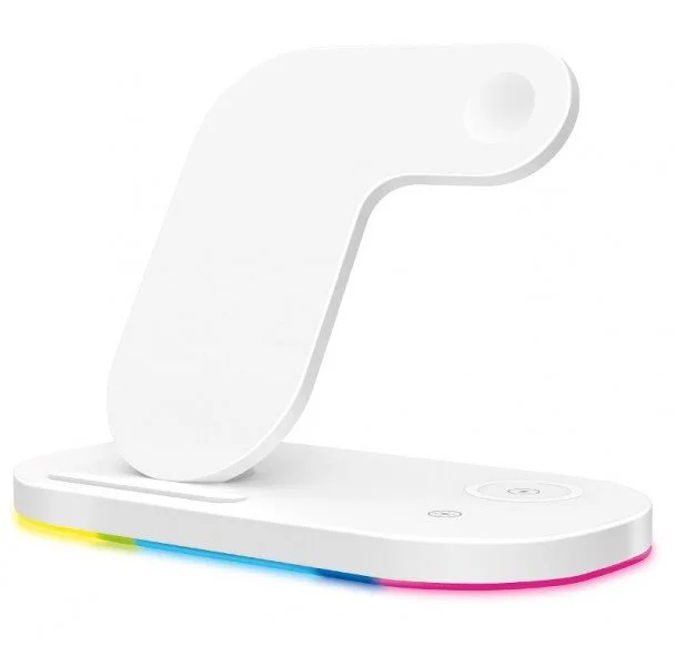 Bezdrátová Qi dok.stanice 3v1 Apple watch,15W,bílá