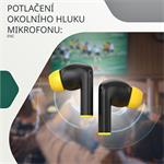 Bezdrátová stereo sluchátka True wireless Hexagon 7, bílo/béžová