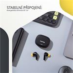 Bezdrátová stereo sluchátka True wireless Hexagon 7, bílo/béžová