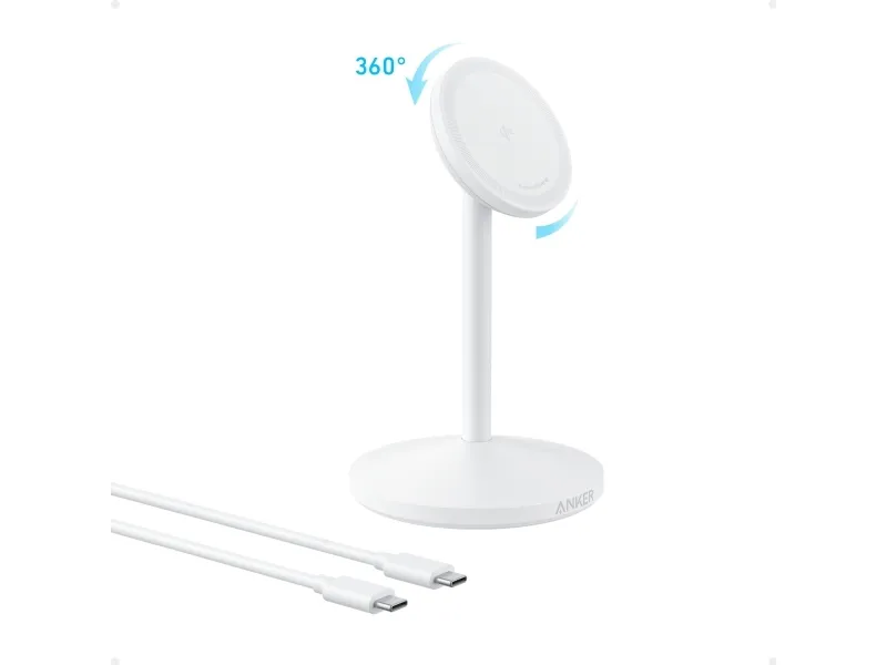 Bezdrátový nabíjecí stojánek Anker MagGo A25X1 15W bílý