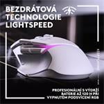 Bezdrôtová herná myš Logitech G502 X PLUS RGB, biela