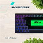 Bezdrôtová klávesnica CANYON HKB-W11 SK/CS RGB sivá