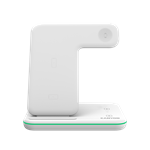 Bezdrôtová nabíjačka CANYON WS-303W,3v1,9V/2A,12V/2A,15/10/7,5/5W výstup, USB-C > USB-A, vrátane. AC adaptér, biela