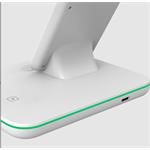Bezdrôtová nabíjačka CANYON WS-303W,3v1,9V/2A,12V/2A,15/10/7,5/5W výstup, USB-C > USB-A, vrátane. AC adaptér, biela