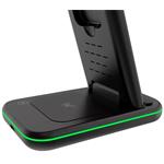 Bezdrôtová nabíjačka CANYON WS-304 IP, QC18W, 3v1, vstup 9V/2A, výstup 12V/1,5A, 15W/10W/7,5W/5W, typ C na USB-A, ružová